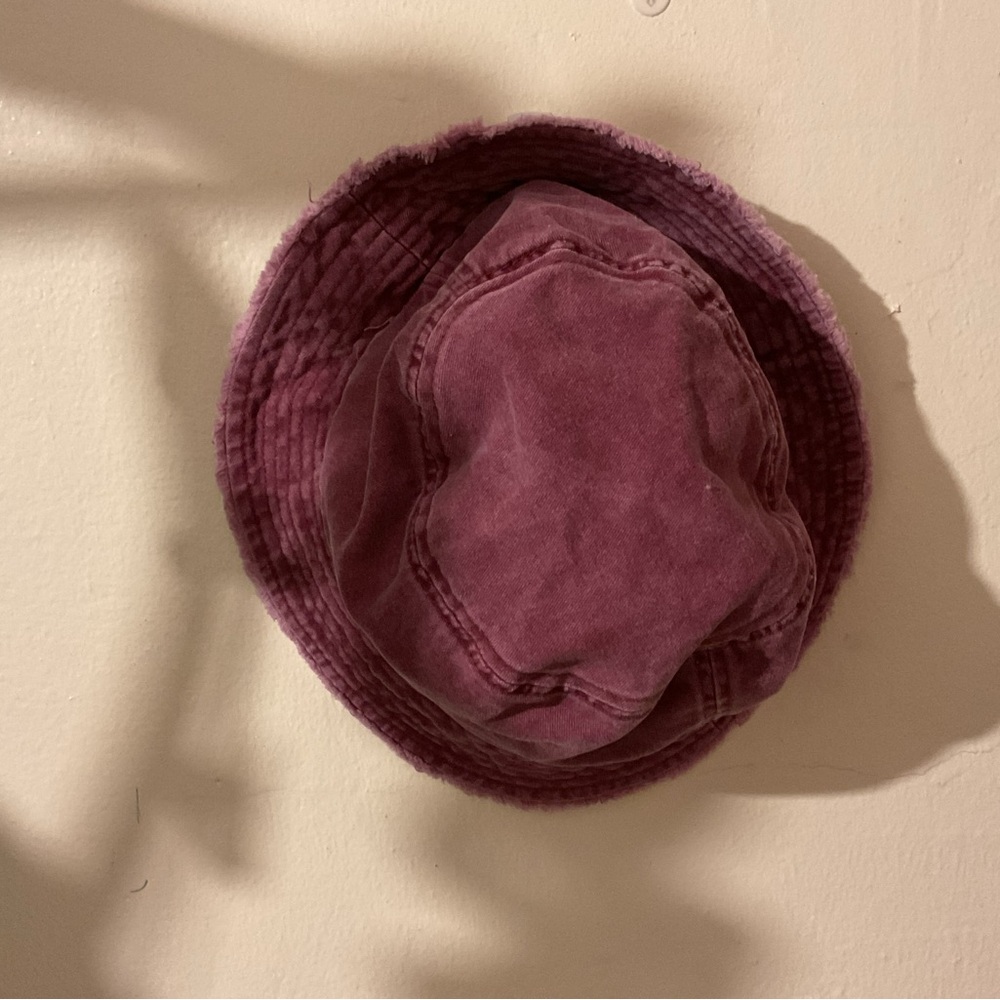 Purple bucket hat